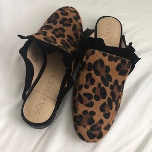Leopard print Mules